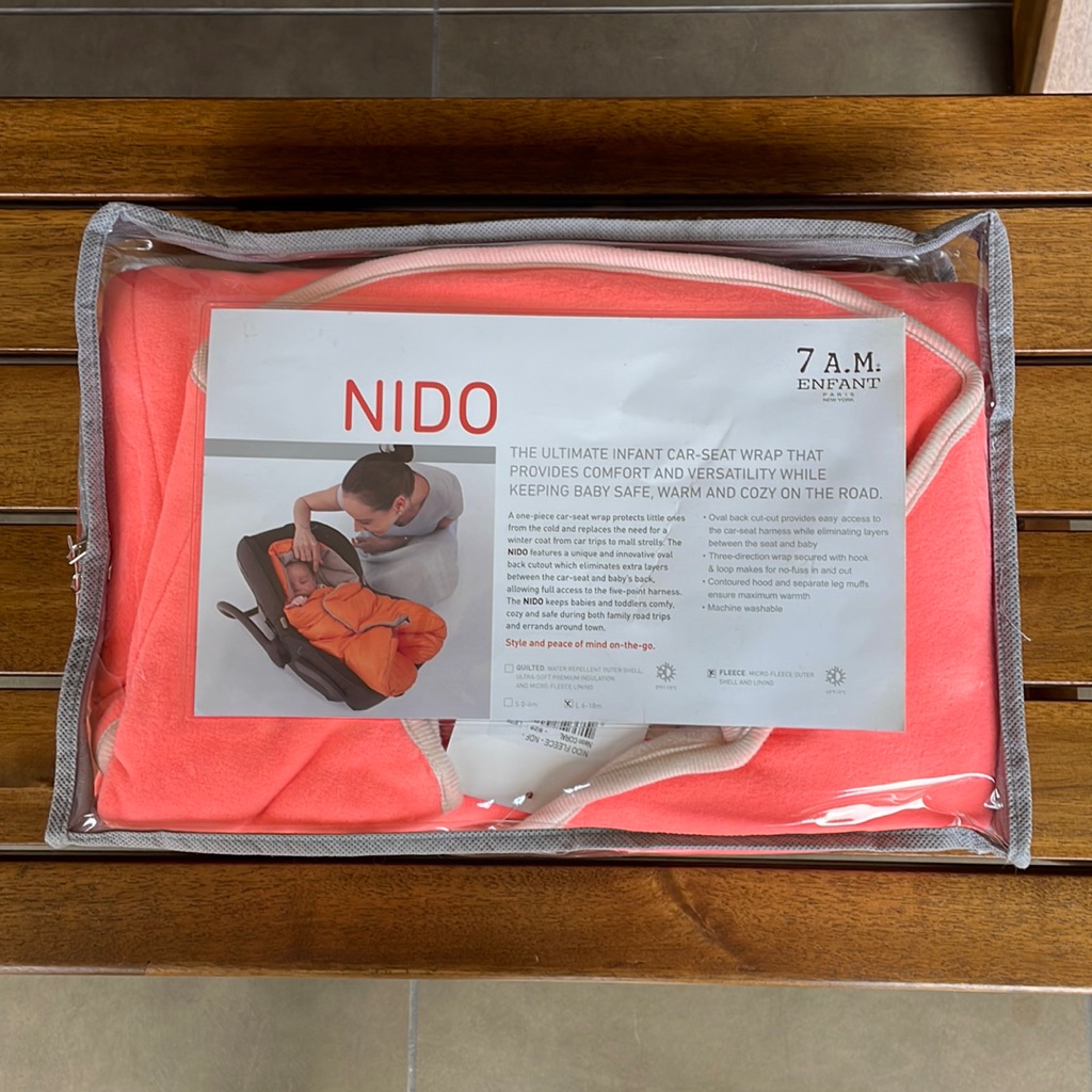 Brand New Nido Infant CarSeat Fleece Wrap